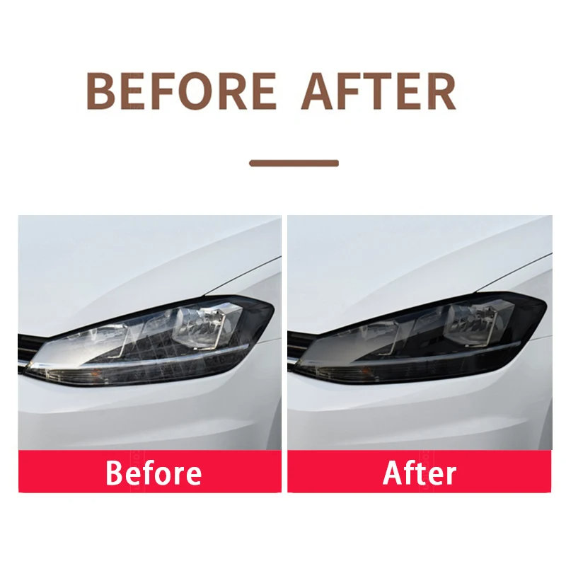 Suitable For VW Golf 7 2012-2019 HD Car Headlight Tint Protective Tailight TPU Sticker Decor Film Accessorie