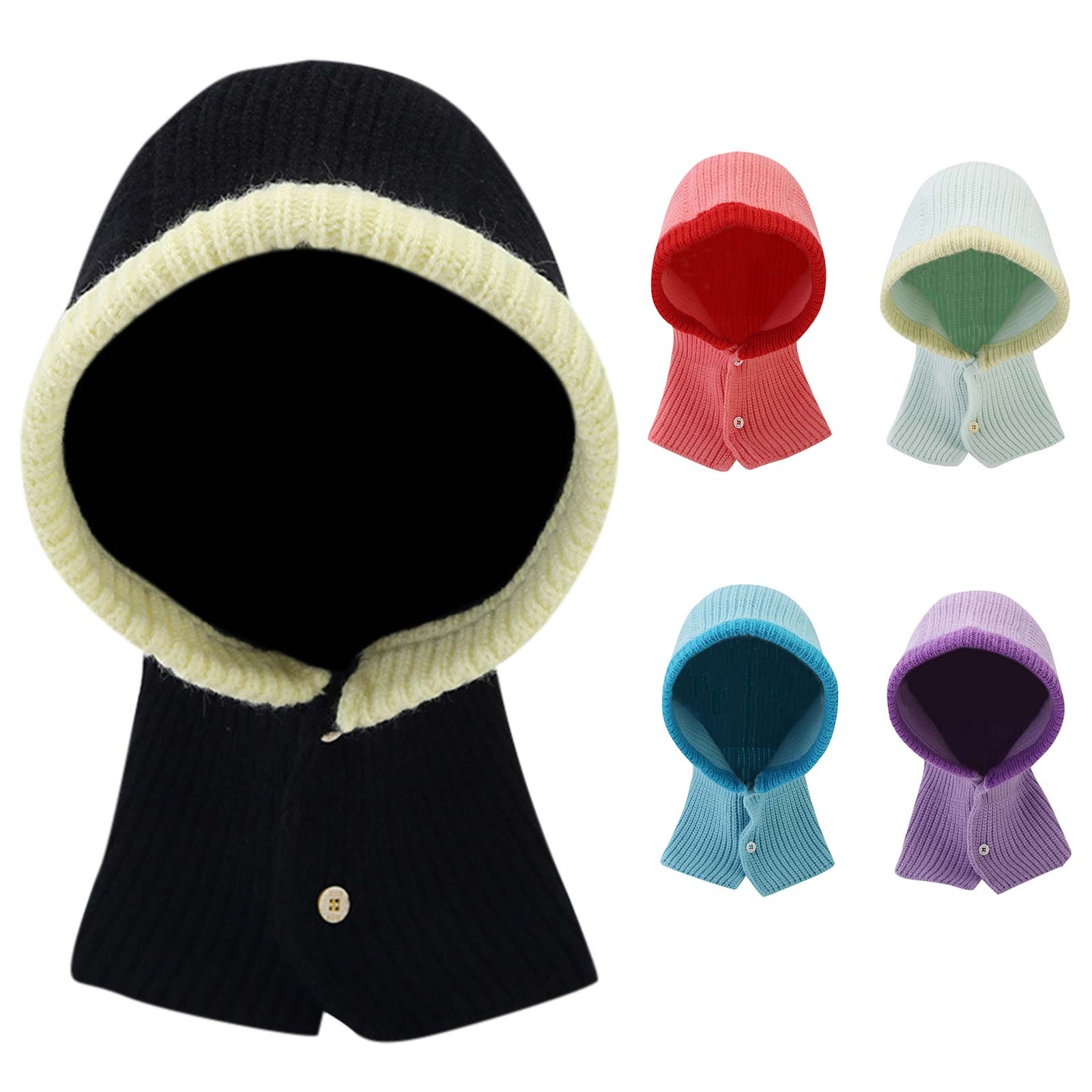 Women's Autumn And Winter Scarf Yixiu Pullover Fashionable Warm Neck Hat Cap Outdoors