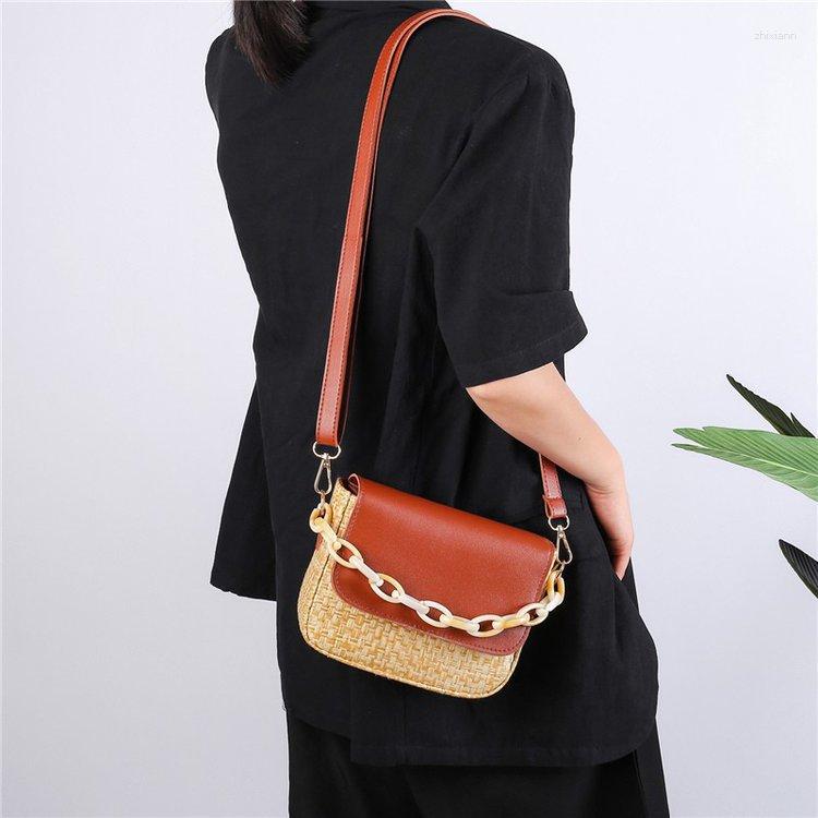 Bag Small Women's Autumn And Winter Korean Style Fashionable Woven Square All-match Crossbody zhanyishengli