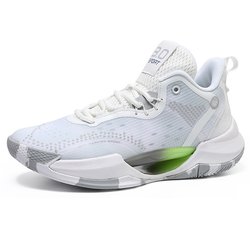 Mid-top basketball mesh breathable combat sports shoes, non-slip NEW hot wear-resistant sneakers Free shipping