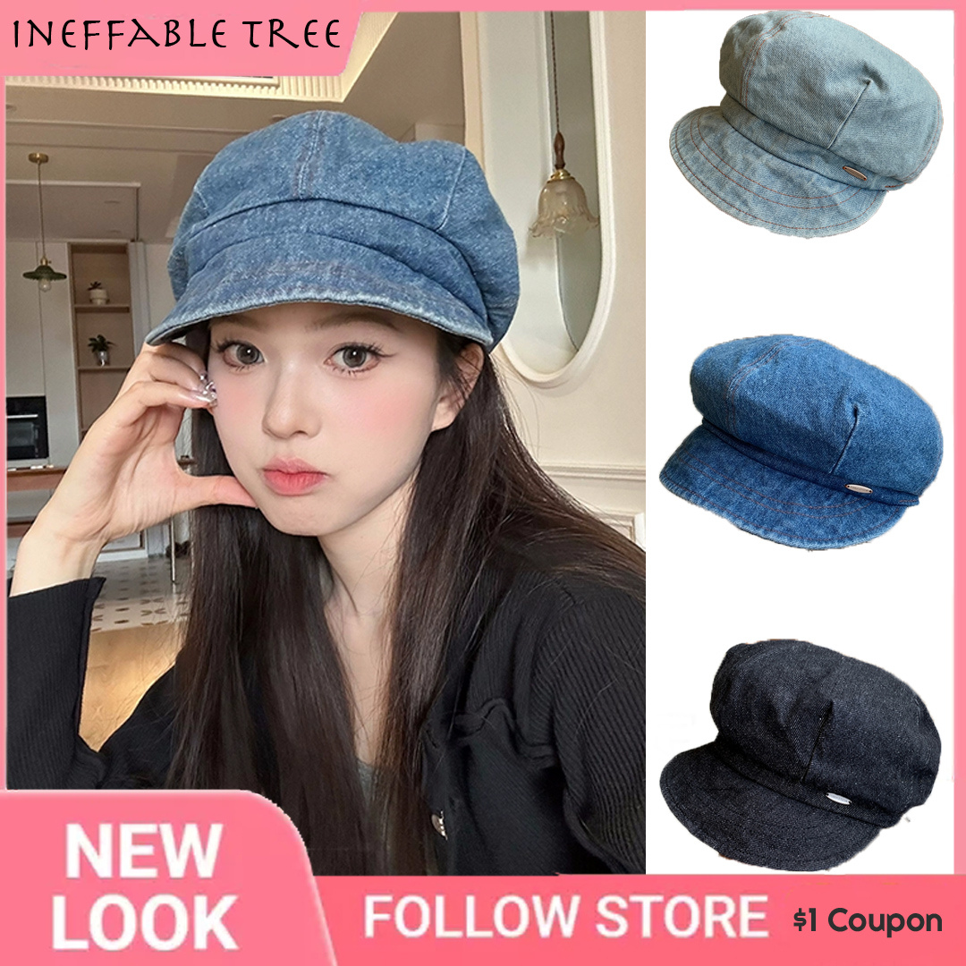 Cappelli Ottagonali Di Beretta Da Berretto Da Donna Vintage Classici Berretto D…