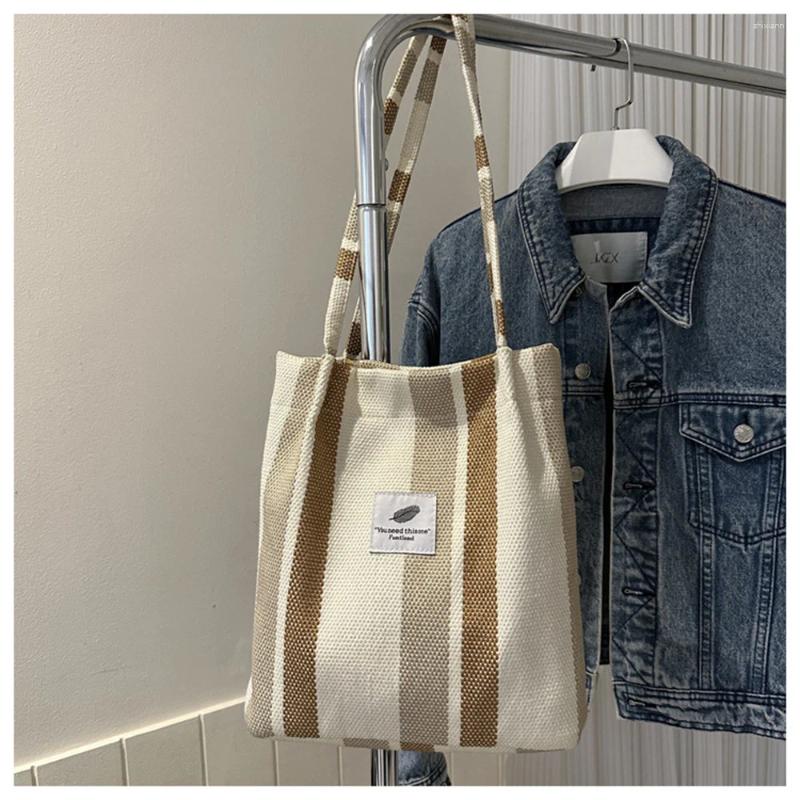 Free Shipping Shoulder Bags Summer For Woman 2024 Stripe Designer Crossbody Shopper Storage Women Casual Canvas Commuter Handbag Designer Bag Luxury B
