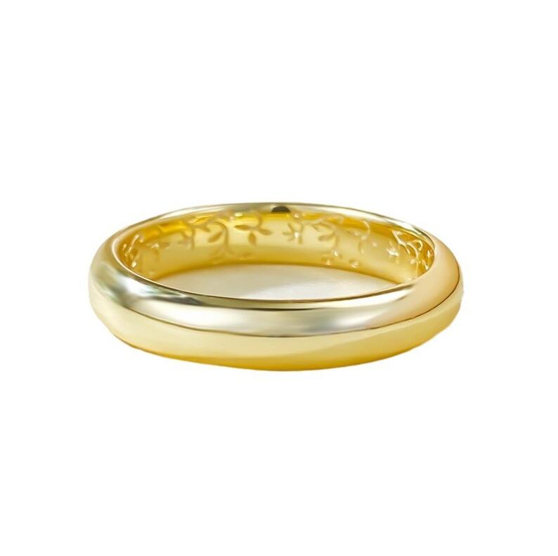 2024 Drop Ship Simple Wedding Band Rings Fine Jewelry Real 100% 925 Sterling Silver Smooth Party Women Men Engagement OL Ring For Lover Gift