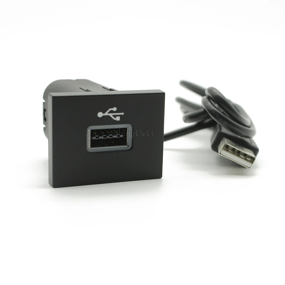 1Pc Car USB Input Adapter Audio Radio u-disk flash Socket Interface Cable For Ford Focus 2 2009-2011