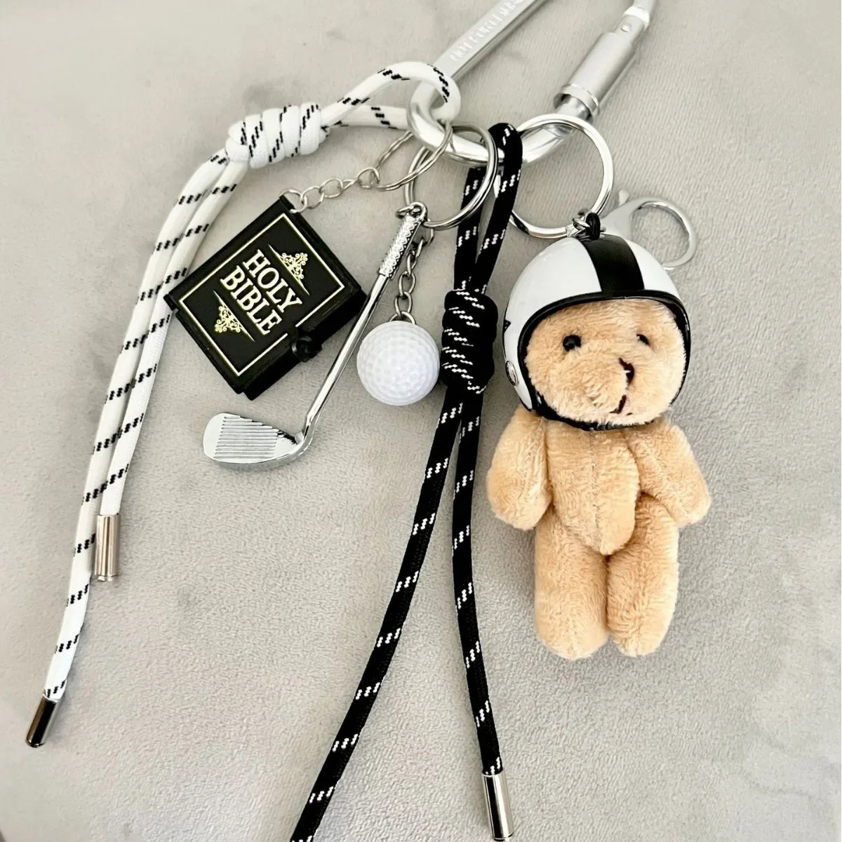 Dachshund Keychain Leather Bag Strap n Ins Personalized Car Pendant Miu Purse Sac A Main Femme Handbag 241112