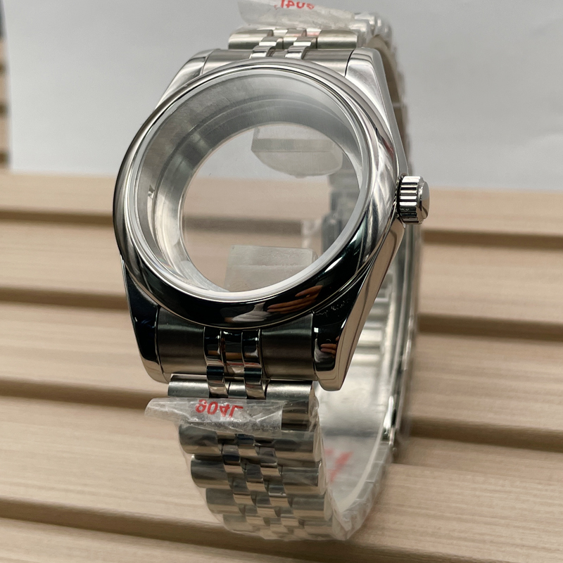 41mm Oyster Watch NH35 Case FIT for 30-31.5mm Dial nh35 Movement Sapphire glass Crystal waterproof Watch Case