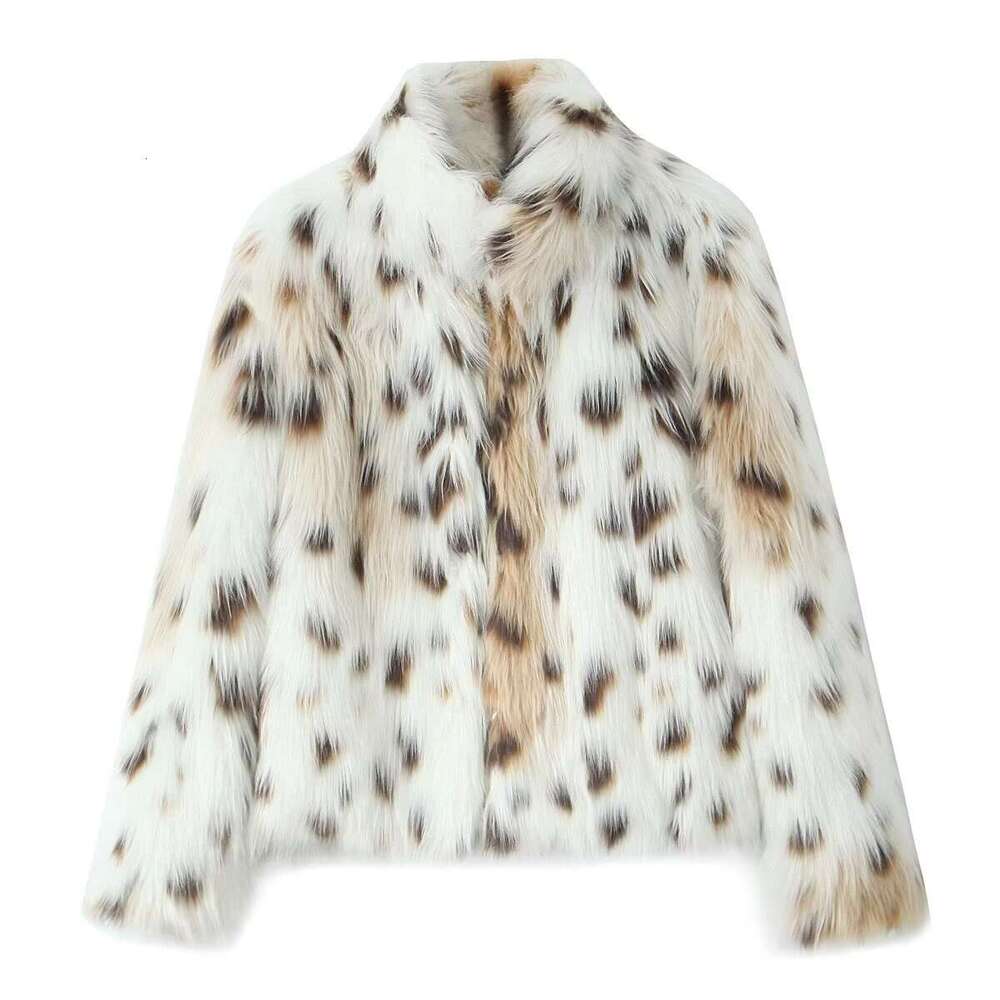 shanshi fur coat women Hot selling autumn and winter new style fashionable faux fur effect short jacket women's top trend