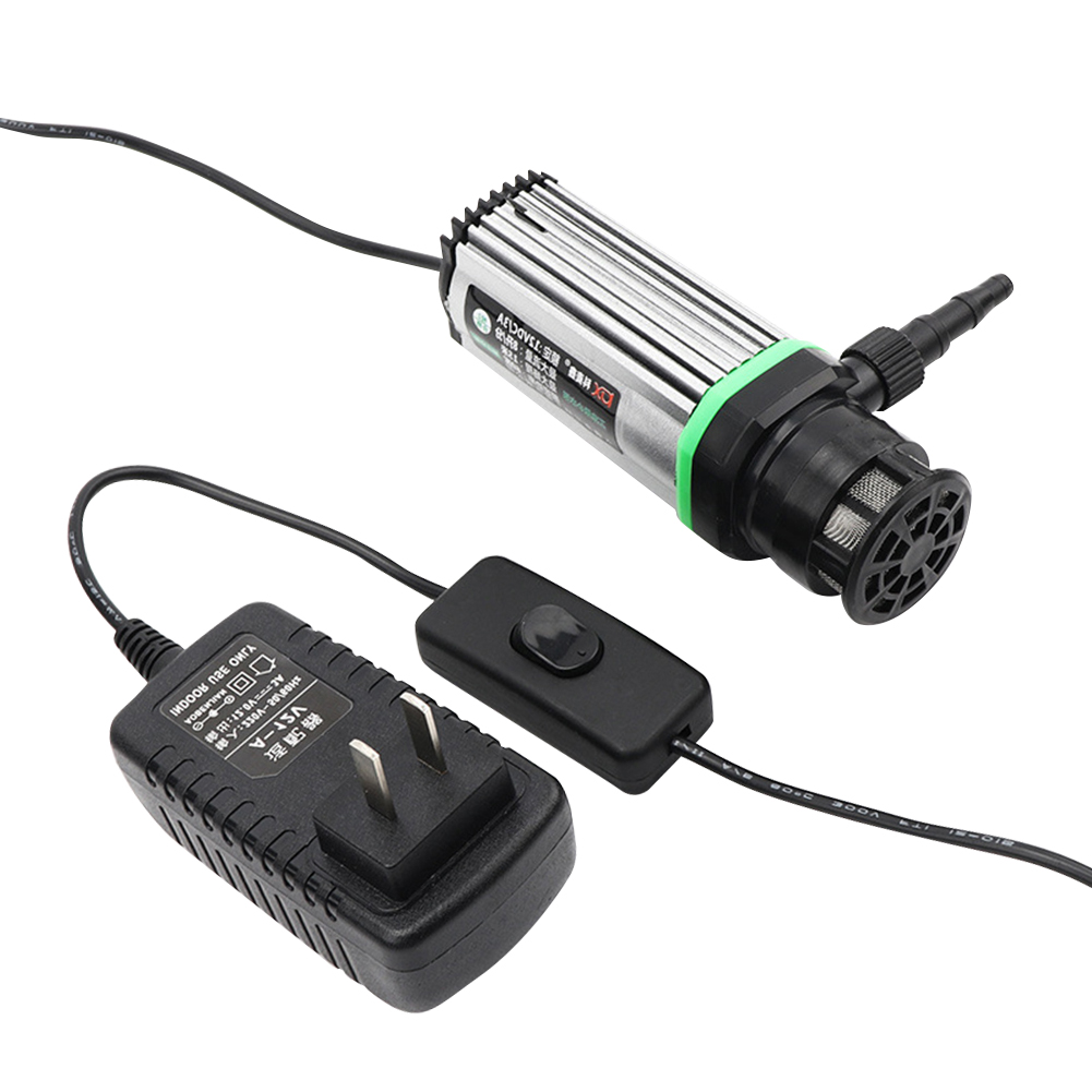 DC 12V Small Water Pump Ultra-quiet Water Change Pump Water Flow Speed Adjustable for Slotting/Cutting/Water Drilling Machine