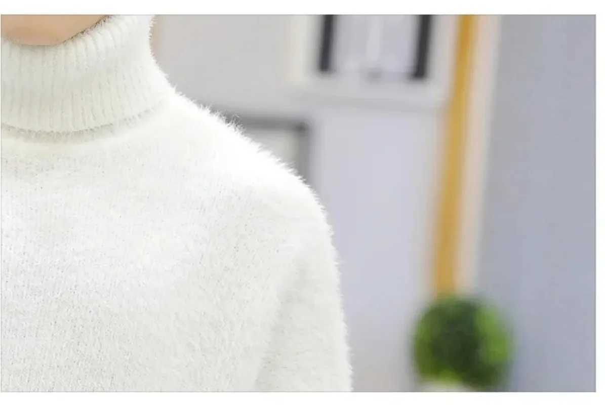 White Pullover Turtleneck Mens Sweater Fashion Knitted Sweater Mens Clothing M-2XL Spring 2023 New Arrival W2411111
