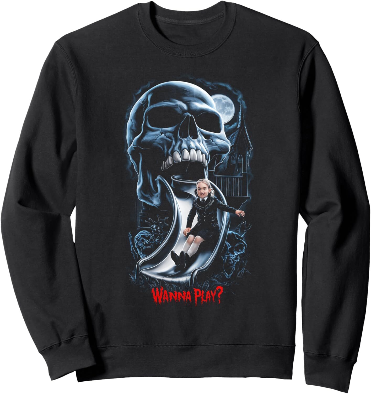 Long Sleeve Shirts for Men sweatshirt Halloween Horror Skull Spooky Creepy Scary Costume Party Sweatshirt T shirt Tee Streetwear Casual tops clothes
