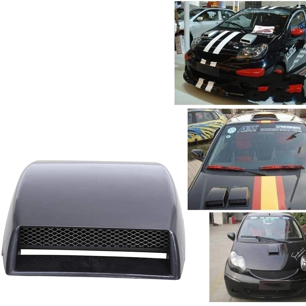 1Pcs Decorative Air Flow Intake Scoop Bonnet Supply Vent Sticker Cover Hood Universal Car Accessories