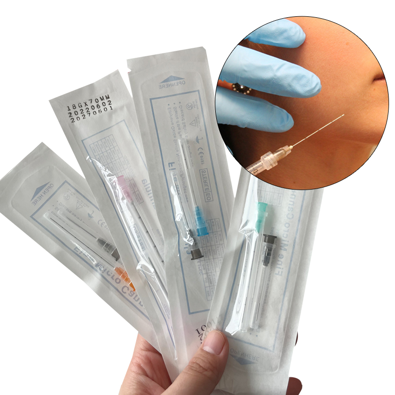 10/20/50pcs 22G 23G 25G 27G 38/50/70mm Korean Blunt Needle Disposable Sterile Blunt Cannula for Filler