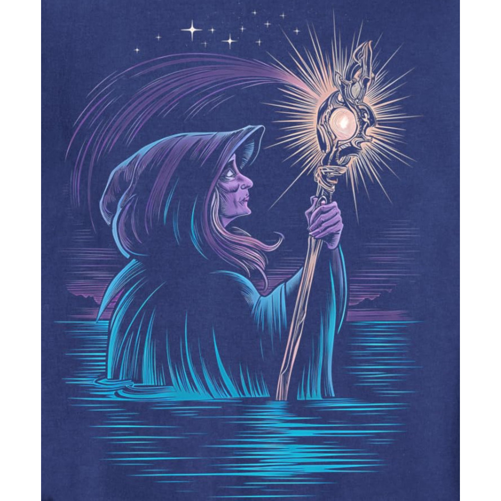 Long Sleeve Shirts for Men sweatshirt Wizard Enchanted Staff Magic Spell Illustration Graphic Tees Sweatshirt T shirt Tee Streetwear Casual tops cloth