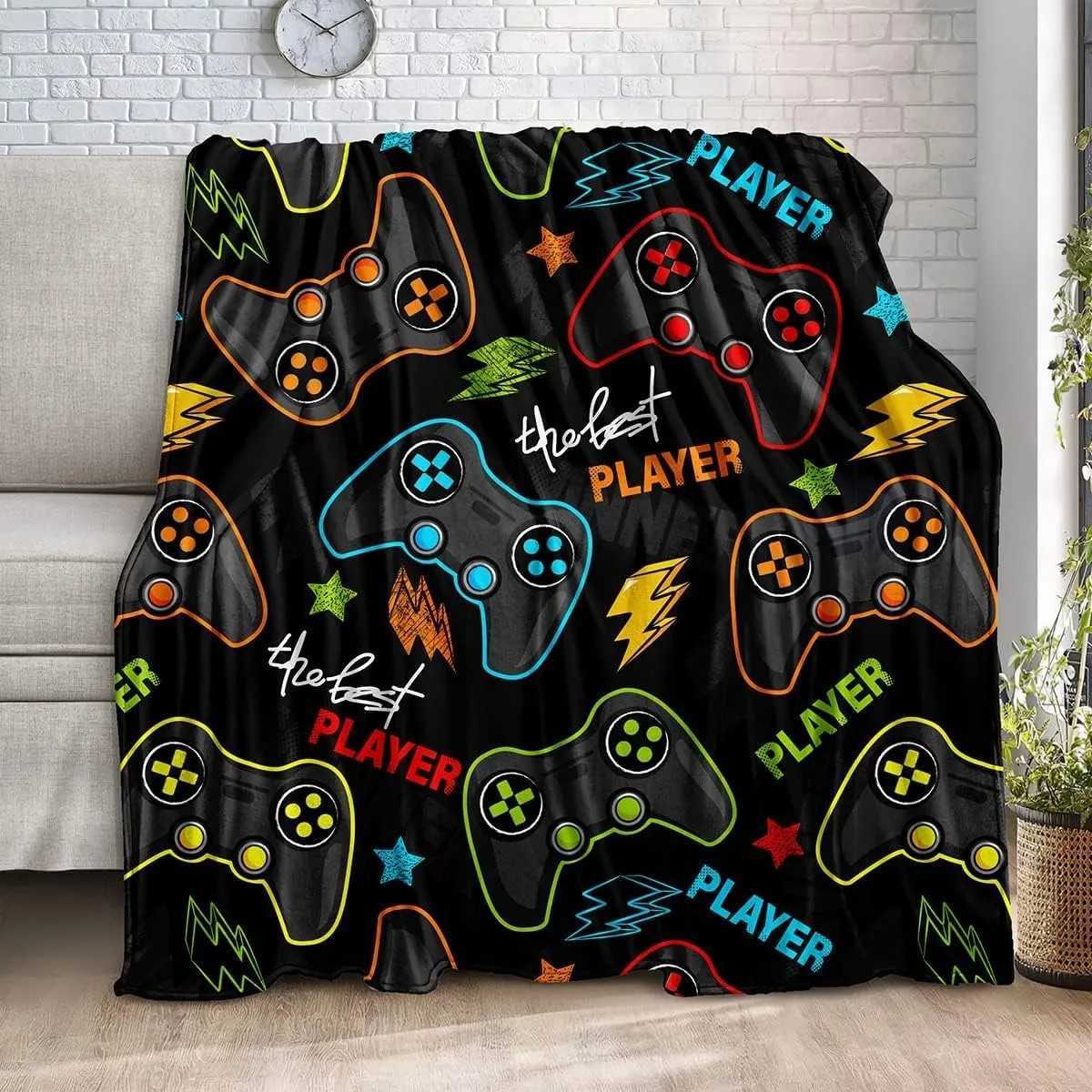 Bedding Gaming Throw Blanket Super Soft Gamer Gift for Couch Sofa for For Kids Boys Teens Video GameXJ241111
