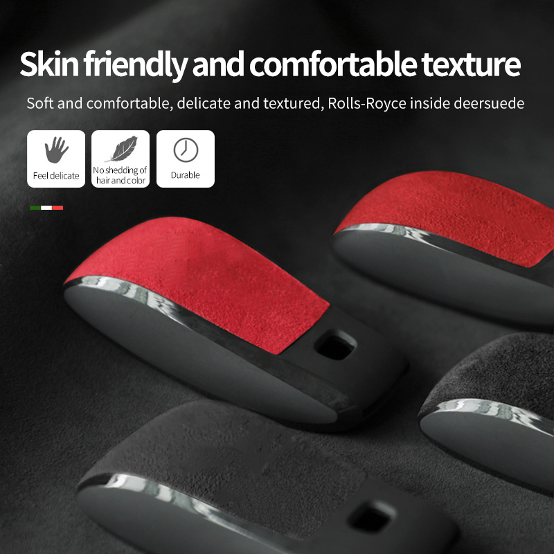 Alcantara Suede car remote key case bag For Mercedes Benz A C E S G clase W177 W205 W213 W222 X167 GLC CLA GLB GLS Accessories 5317f 5 c1815