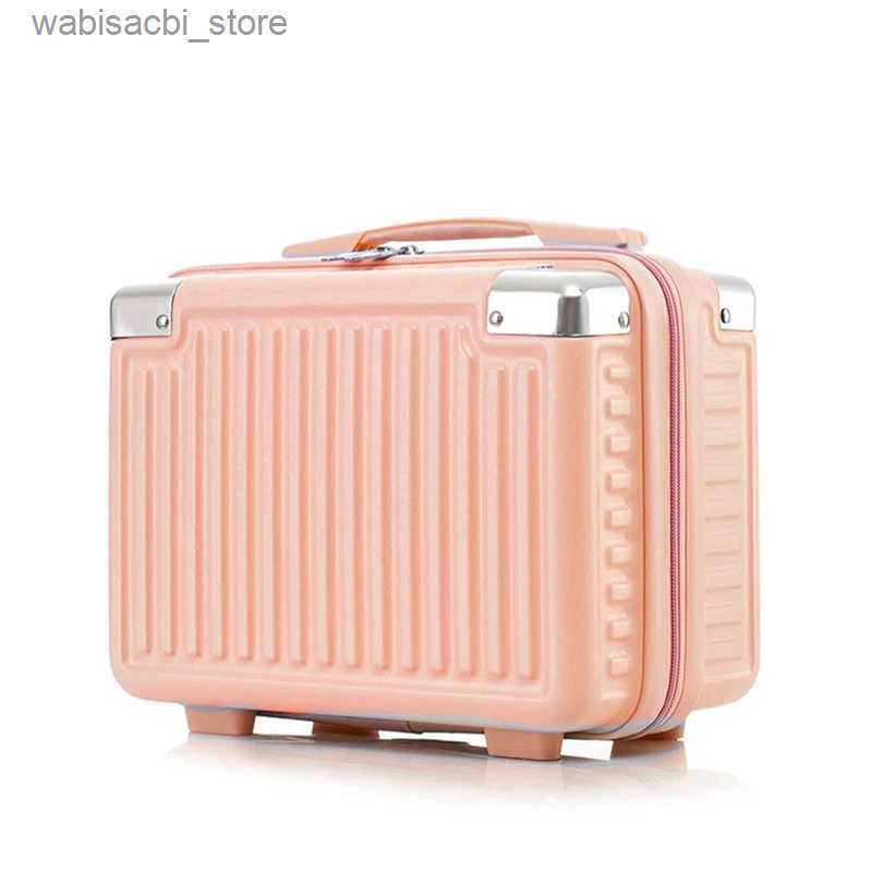 Cosmetic Bags 14inch Multifunctional Ladys Cosmetic Case Travel Hand Luggage Portable Carrying Makeup Bag Professional Suitcase L49