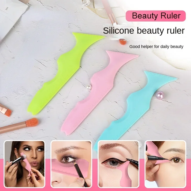 1PC Resusable 2025 Silicone Eyeliner Ruler Multi-Functional new Eye Makeup Auxiliary Eyeliner Tools