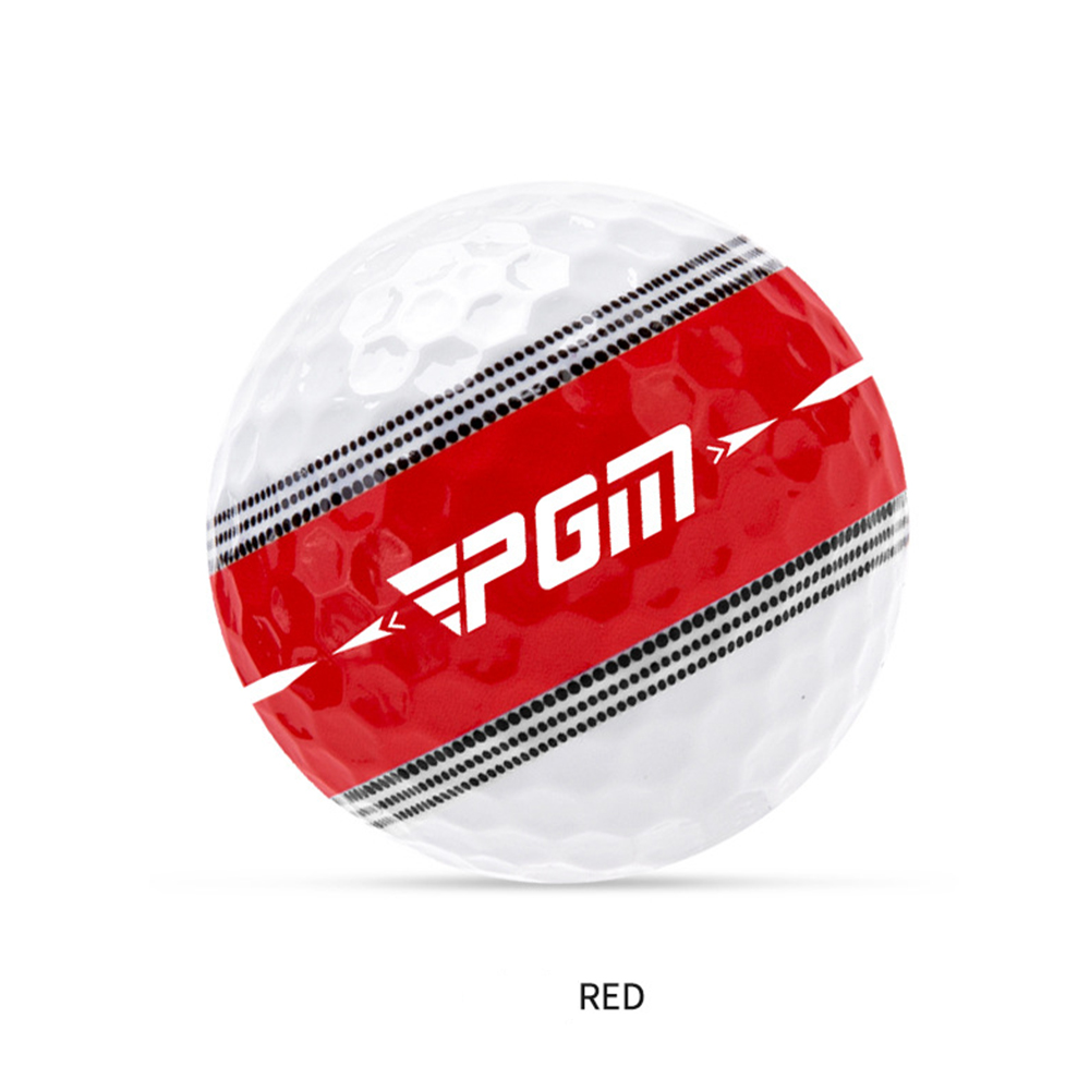 PGM Golf Ball 360 ° Orbit Aiming Line Ball Stripe 2 Layer Ball Suitable for Beginners Practice Indoors Outdoors Golf Supplies