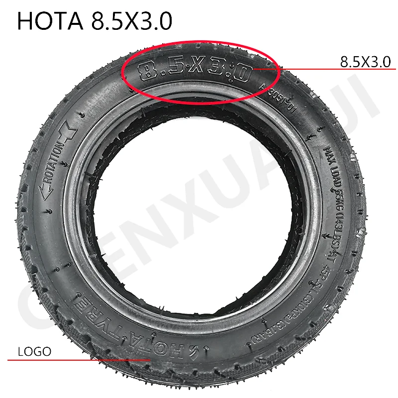 8.5 Inch 8.5x3.0 Tyre Tube for VSETT ZERO 9 Pro Hoverboard Double Drive Dual Motor Electric Scooter 8 1/2x3.0 Tire