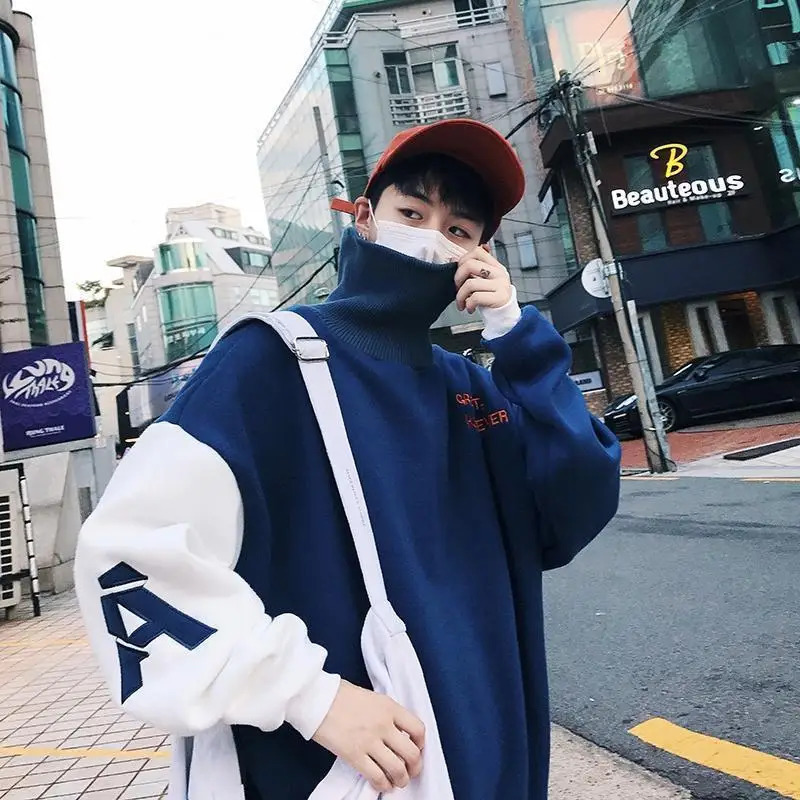 Black Loose Thick Warm Mens Quilted Padded Coats Winter Joker Vintage Padding Harajuku Korean Reviews Many Male Jackets 241111