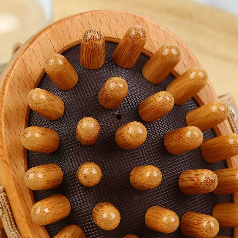 Professional PC Health Cushion Hair Removal Massage Brush Wooden Comb Hair Comb Scalp Massage Comb Hair Care Bamboo Comb W241112