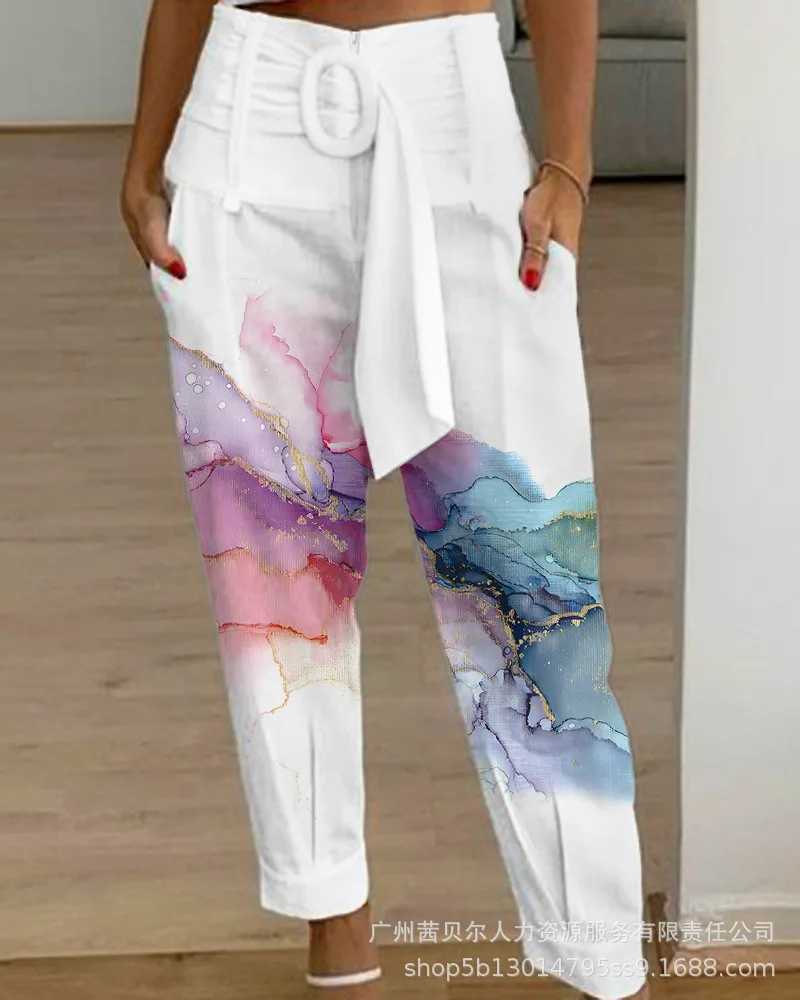 Trouser Wen White Wide Lace Casual Pants M241111