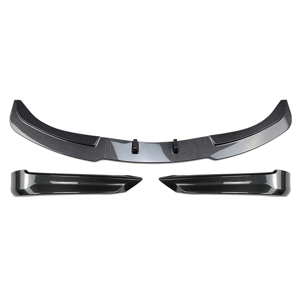 5Pcs Car Front Bumper Spoiler Lip+Side Splitter Cover Trim For 3 Series E90 E91 320i 330i Sedan Base Model Only 2005-2008 6cb47