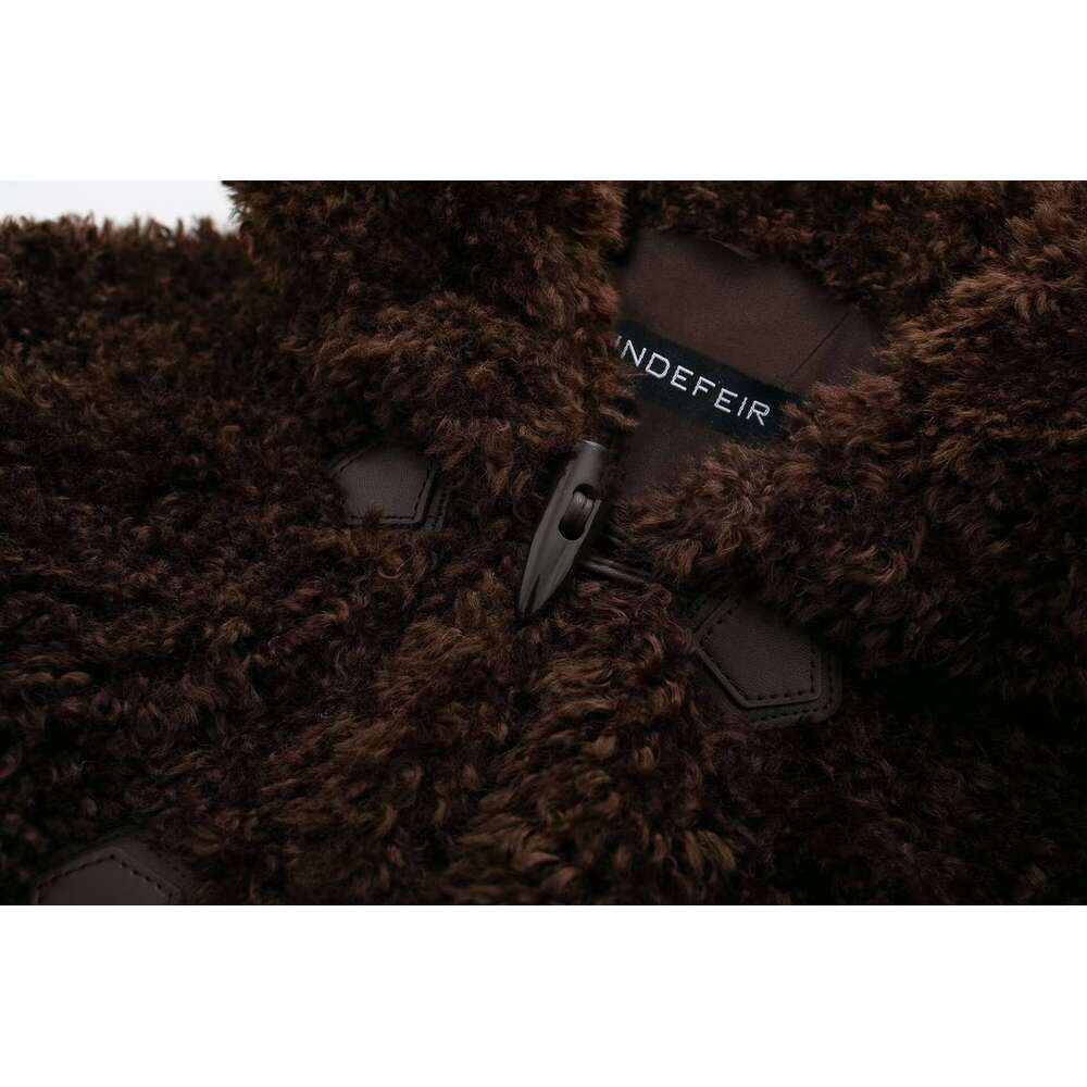 shanshi fur coat women autumn fashion knot buckle fur effect short coat jacket women's jacket