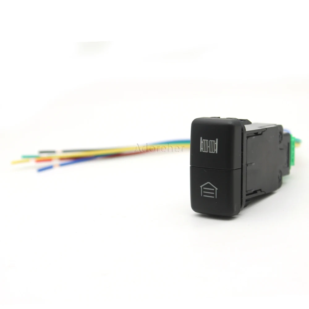 Car Power Air Pump Diff Fog Headlight LED Fuel Switch with Wire for Toyota Land Cruiser Prado 120 FJ CRUISE LC76