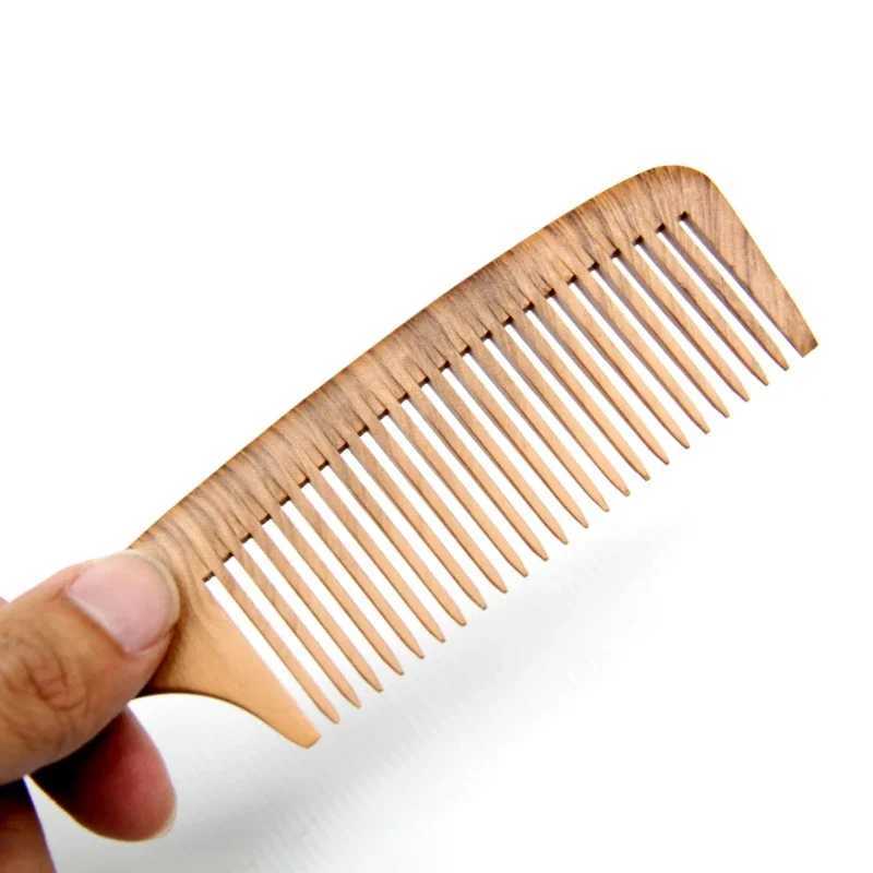 Natural pearl flower comb smooth comb scalp massage anti tangling bamboo wooden comb anti tangling static brush salon tool W241112