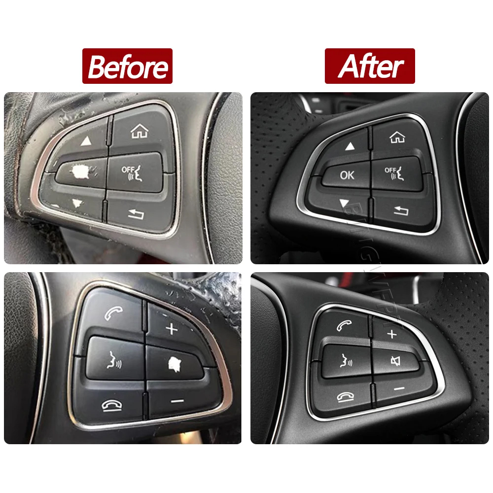 Mercedes W205 W253 Car Steering Wheel Switch Control Buttons For Benz C GLC Class C200 C220 C260 GLC250 GLC300 2015-2021