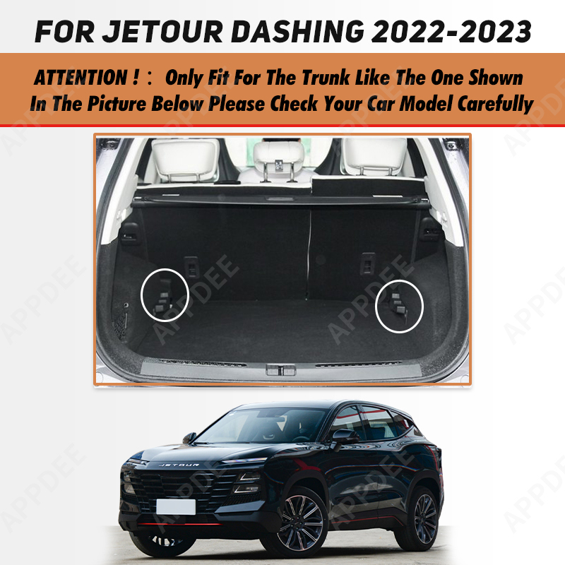 Auto Full Coverage Trunk Mat For Jetour Dashing 2022-2023 Anti-Dirty Car Boot Cover Pad Interior Protector Accessories fb458