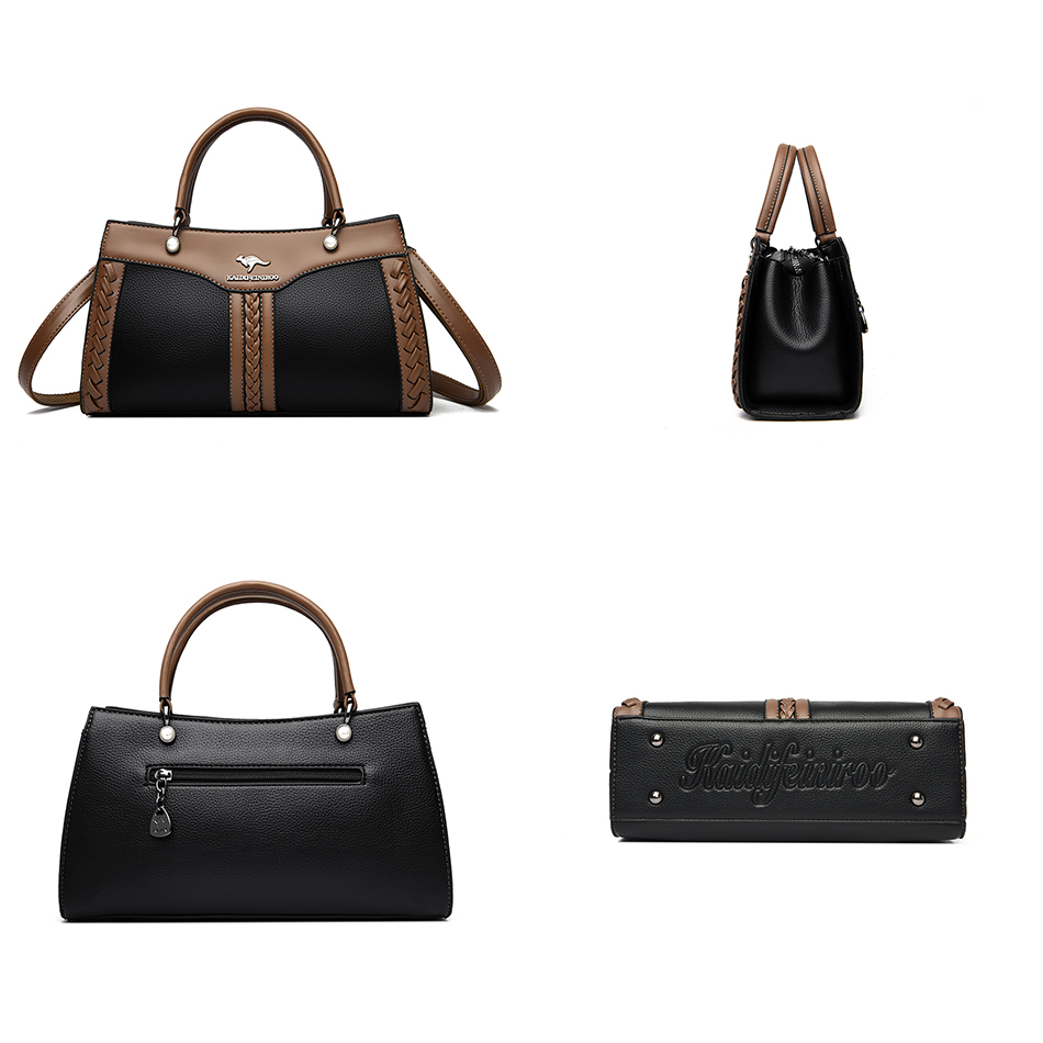 Luxury Designer Multi Layered Women's Handbag 2023 Trendy High Quality Soft Leather Messenger Bag Women's Shoulder Crossbody Bag