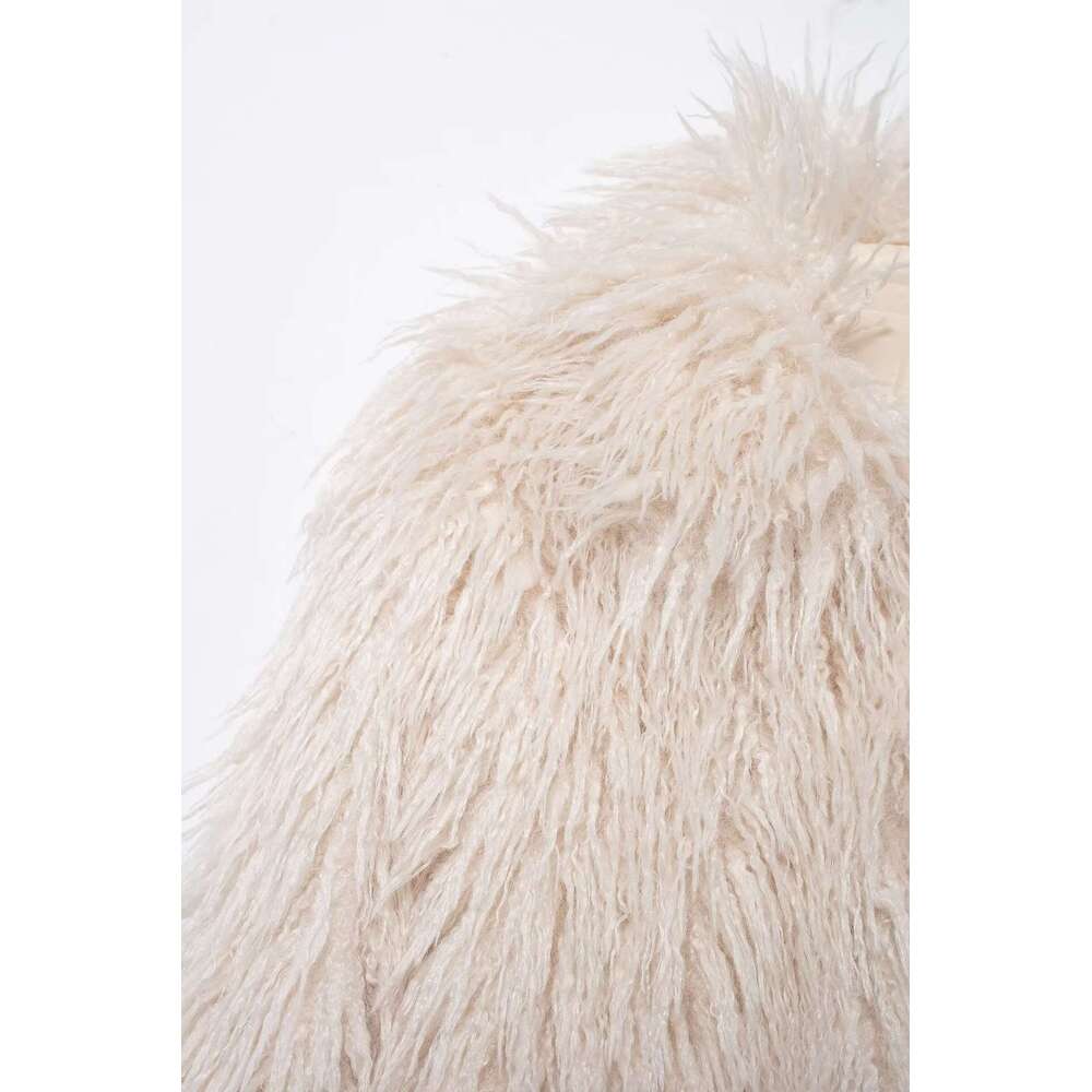 shanshi fur coat women Fashion fur long sleeved jacket