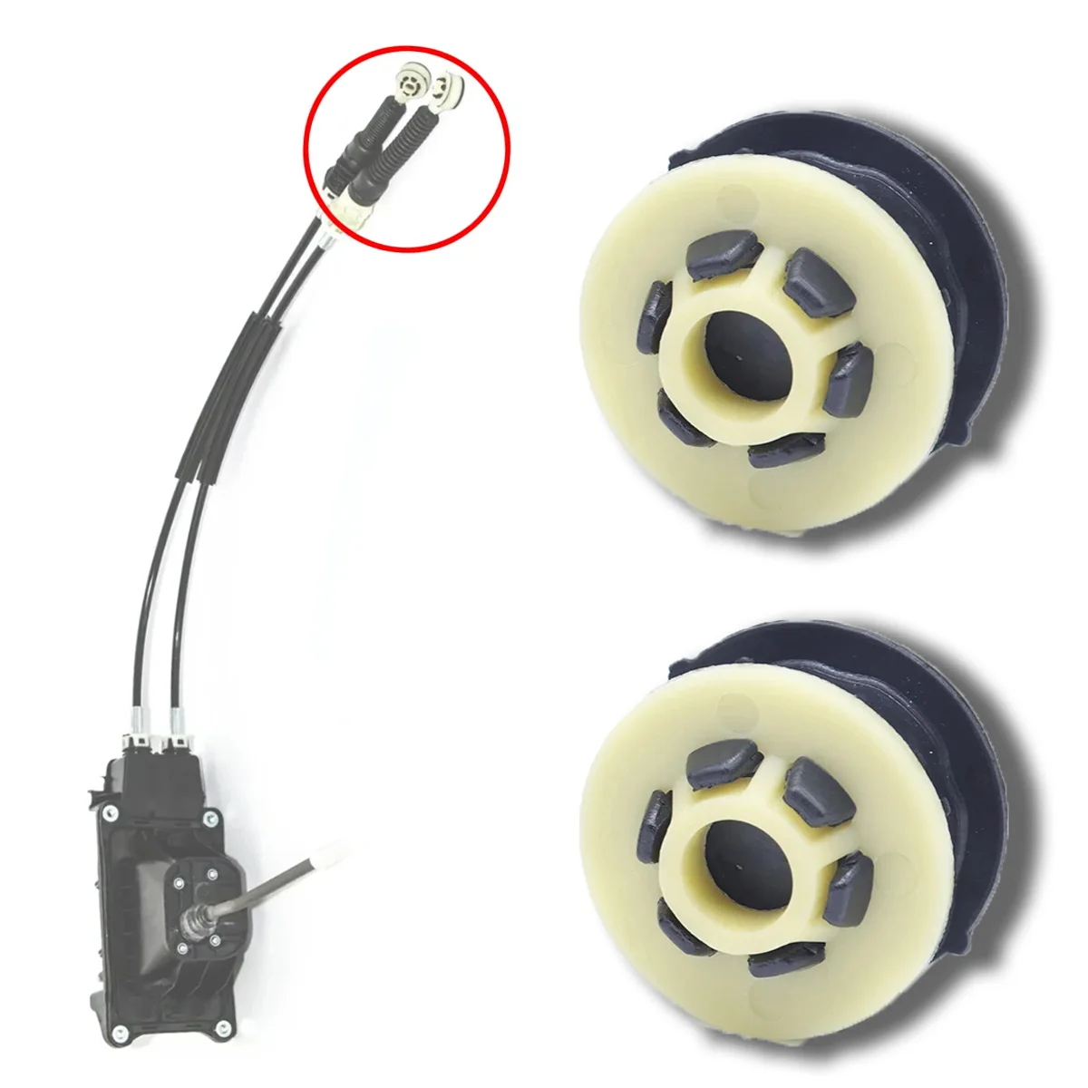 For Dacia Renault Logan I II III Rubber Sleeve Gears Shift Lever Bushing Cable Assembly Clip Accessories Kit Manual Transmission