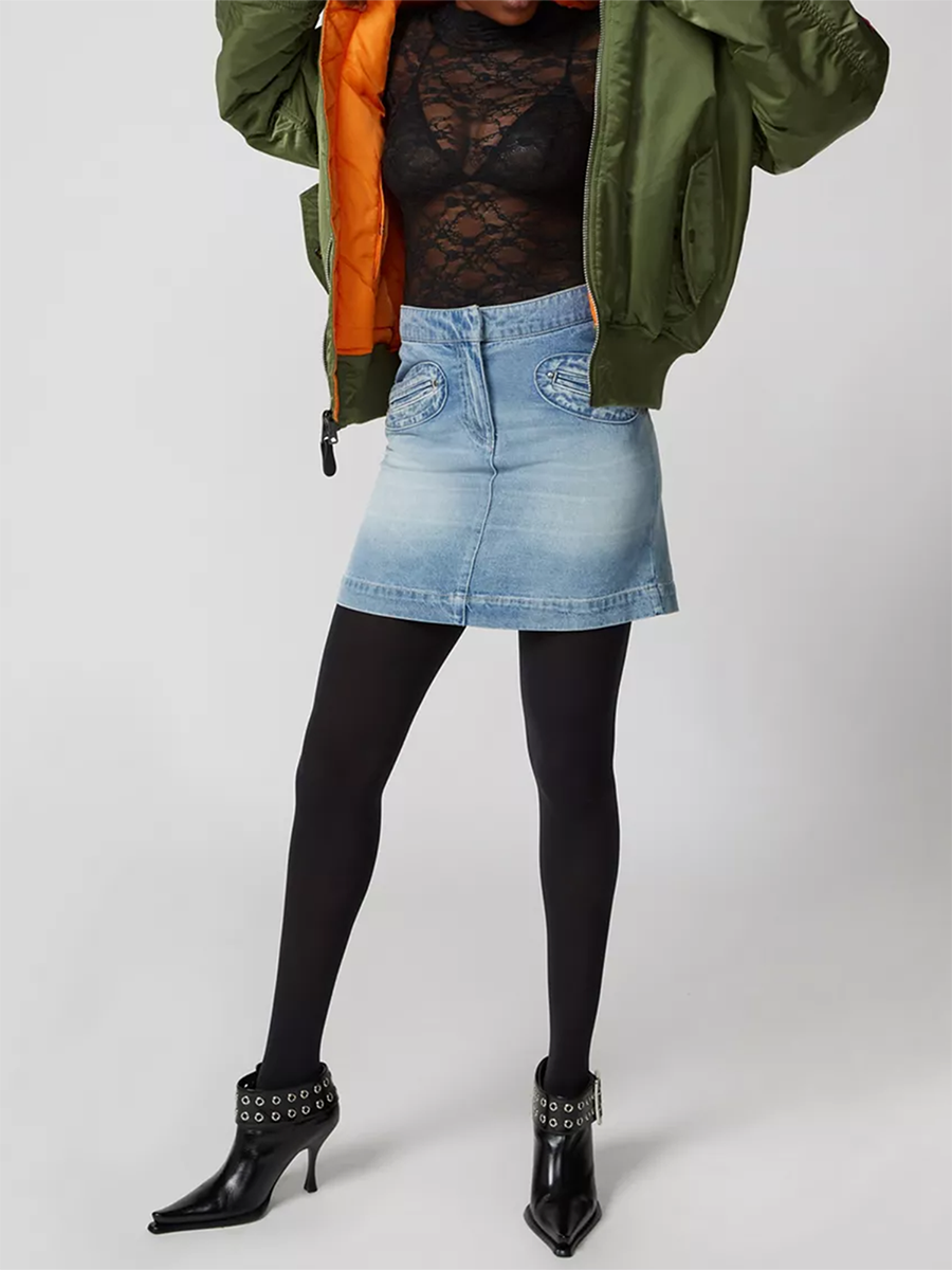 Womens Y2K Lace Floral Mesh Crop Tops Sexy Going Out Tops Long Sleeve See-through Slim Blouse Streetwear Clubwear