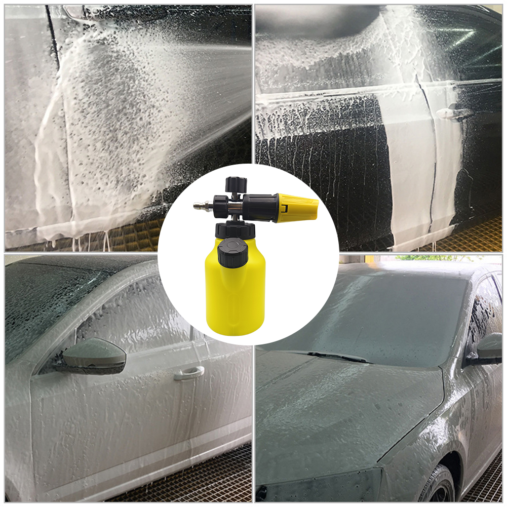 Sprayer ddmysmile 1L Adjustable Foam Spray Angle 1/4 Quick Connect High Pressure Ddmysmile Car Washer Spray Bottle For Car Washing Cleaning Tools Smil