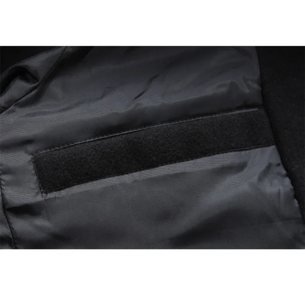 Winter warm windproof machine city jacket casual wool jacket mens medium to long Korean style ultra-thin windproof machine 241112