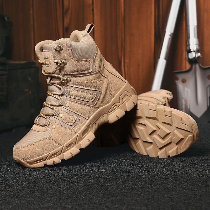 Tactical boots special forces desert combat boots outdoor hiking boots ankle shoes work hiking winter boots 241111