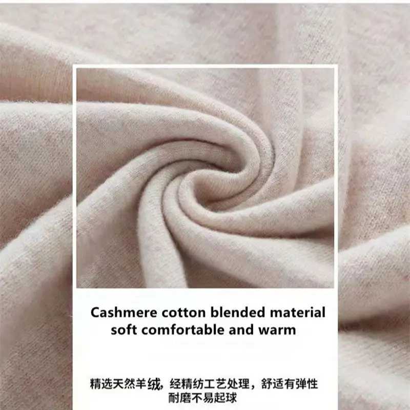 Mens Turtleneck Knitted Sweater 2024 Winter Cashmere Cotton Blended Comfortable Warm High Collar Pulled Mens Jumper Rod W2411111