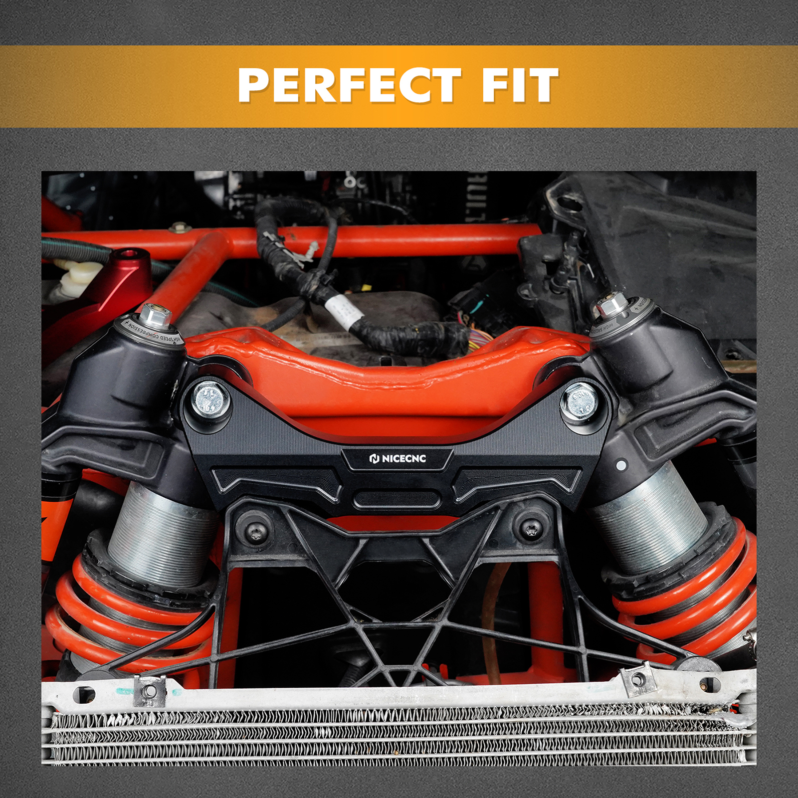 For Can-Am Maverick X3 Front Upper Shock Brace R 4x4 Turbo DPS Max 2017-2022 7075-T6 Billet Aluminum UTV Accessories