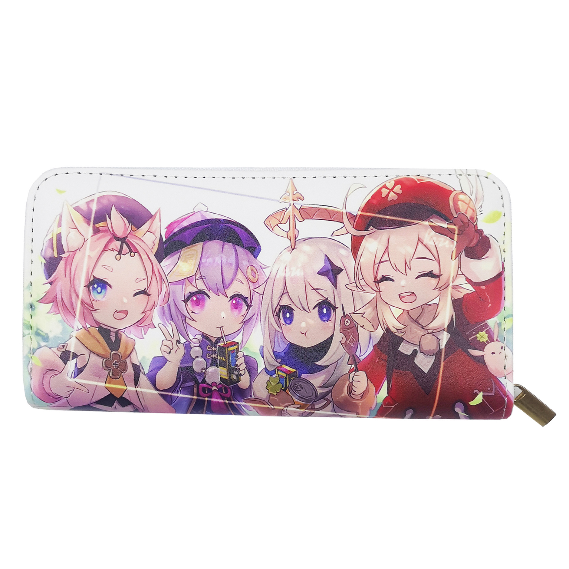 Anime Game Genshin Impact Xiao Hutao PU Leather Multi-Layer Wallets Cosplay Wallet Coin Bag Zipper Purse Gift e1c67 5 646f8