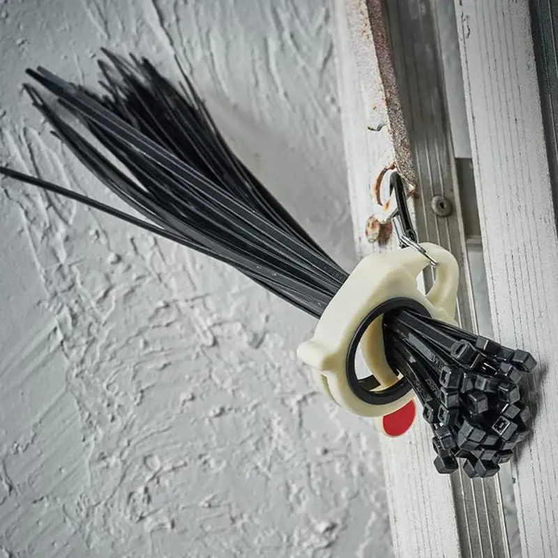 Zip Ties Organizer ABS Automatic Zip Ties Holder Keeper For Zip Tie Electrical Wire Cable Home Indoor Outdoor Storage Tools