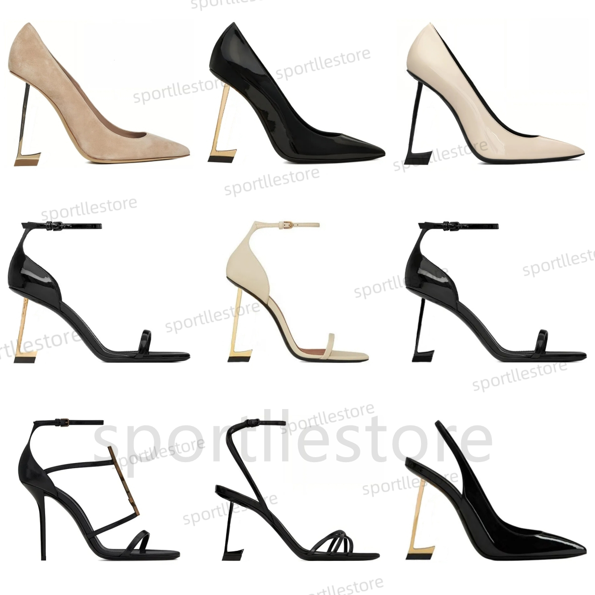 Designer Sandals OPYUM High Heels Women Open Toe Stiletto Heel Classic Metal Letters Sandal Fashion Stylist Shoes Dust Bag