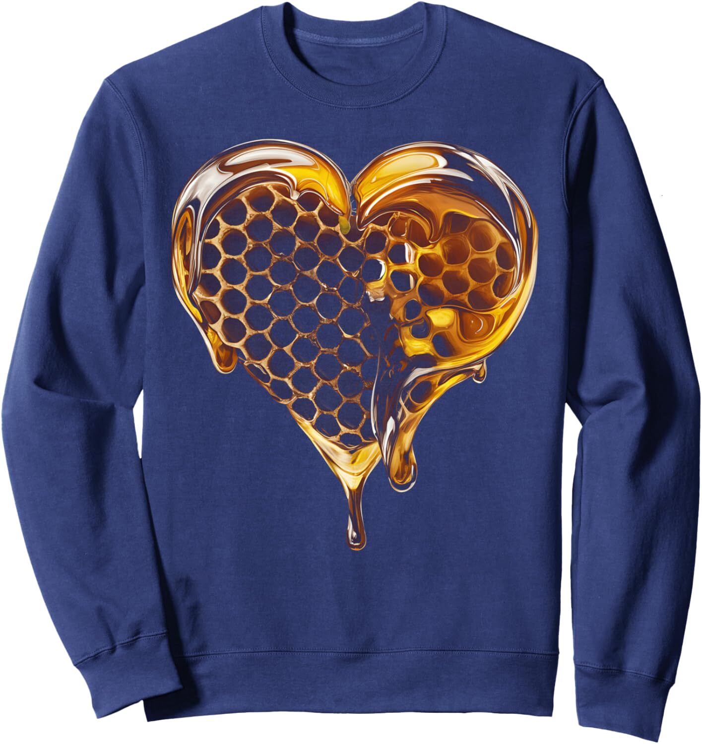 Long Sleeve Shirts for Men sweatshirt Honeycomb Sweet Bee Hive Honeycomb Pattern Graphic Tee Sweatshirt T shirt Tee Streetwear Casual tops clothes