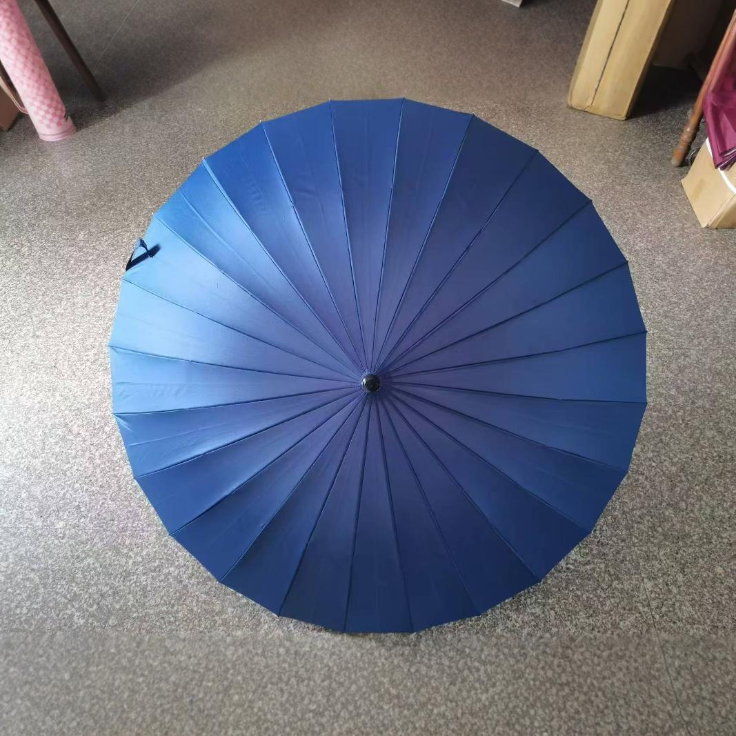 Storm-Resistant Straight Pole Umbrella with 30 Ribs - Super Large Size for Rain & Shine Use