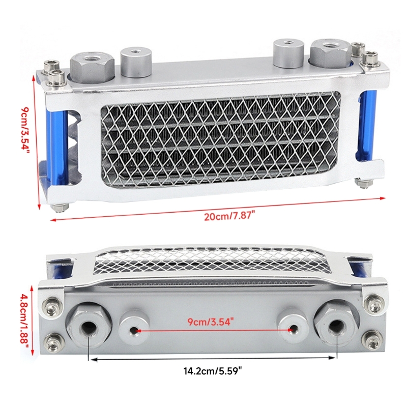 Oil Cooler Motorcycle Aluminium Oil Cooling Radiator System for Monkey Bike 50-140cc Dirt Bike ATV Motocross Accessories