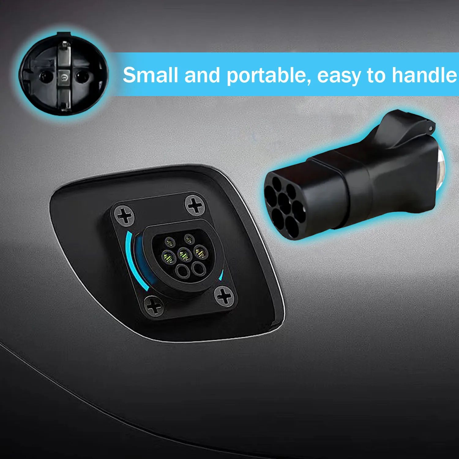 Not a TYPE2 carElectric Car Side Discharge Plug EV GBT 16A Charger adapter with EU Socket Outdoor Power Station needsupports V2L 23f01