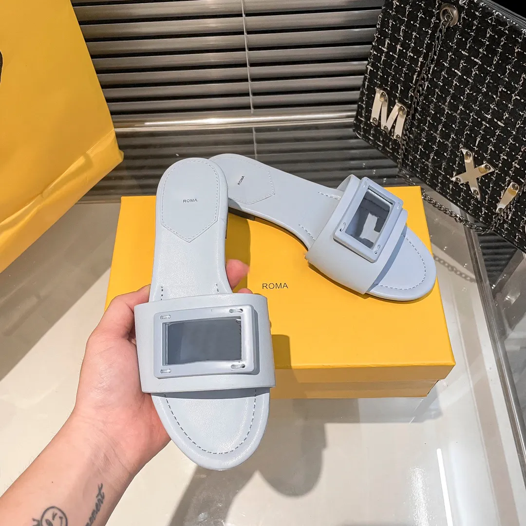 Women Loafer baguette Sandale Summer Beach Slipper Dress Designer Flat New Style Baguette Sandals Men Slide Indoor Casual Shoe Outdoor Sliders Lady