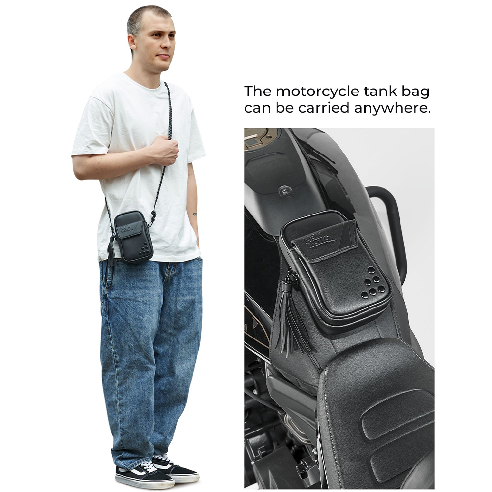 PU Leather Fuel Tank Chap Cover Panel Pad Bib Bra Pouch Bag for Sportster S 1250 Motorcycle Accessories